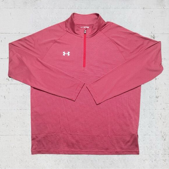 Under Armour Stripe Tech 1/4 Zip Top Size 2XL
Heatgear Performance Golf Outdoor - Picture 2 of 11